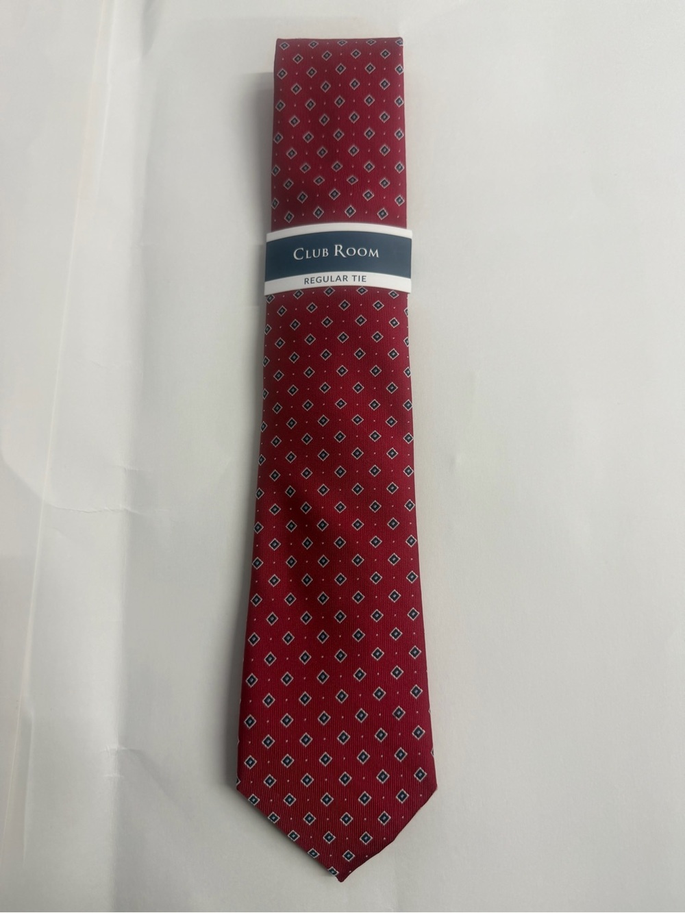 Club Room Red Diamond Motif Men's Tie